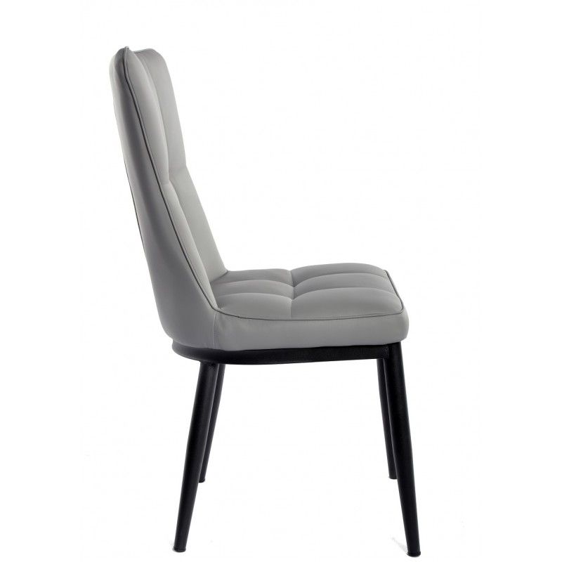 silla daniela metal tapizado similpiel gris claro (2)