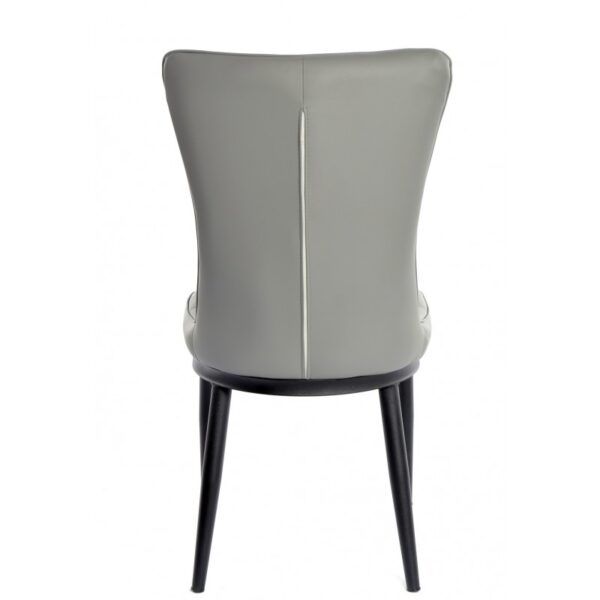 silla daniela metal tapizado similpiel gris claro (3)