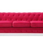 chesterfield a6053 velours rouge face