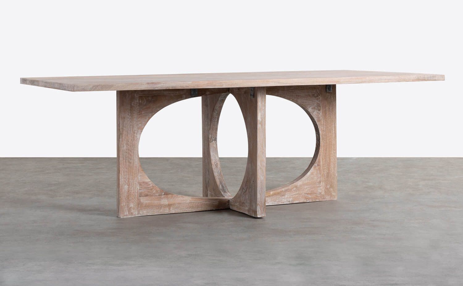 mesa de comedor rectangular de madera de mango 2175×1065 cm casta