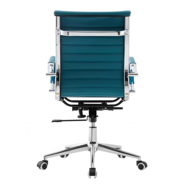 sillon de oficina oliver giratorio regulacion de altura basculante profundo similpiel turquesa (3)
