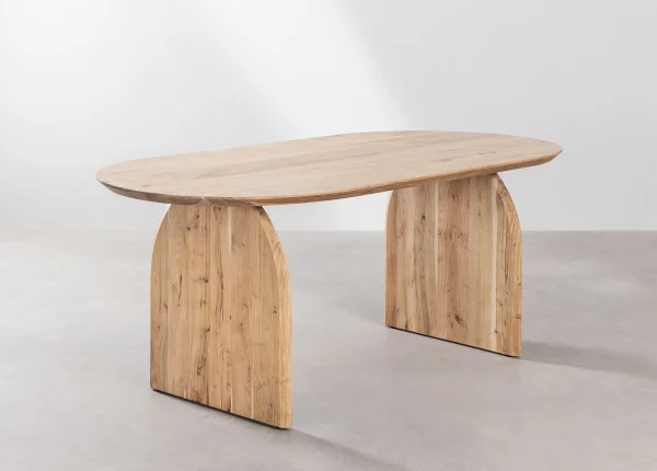 mesa de comedor en madera de acacia bedum 1