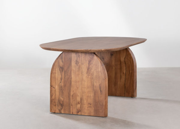 mesa de comedor en madera de acacia bedum 5