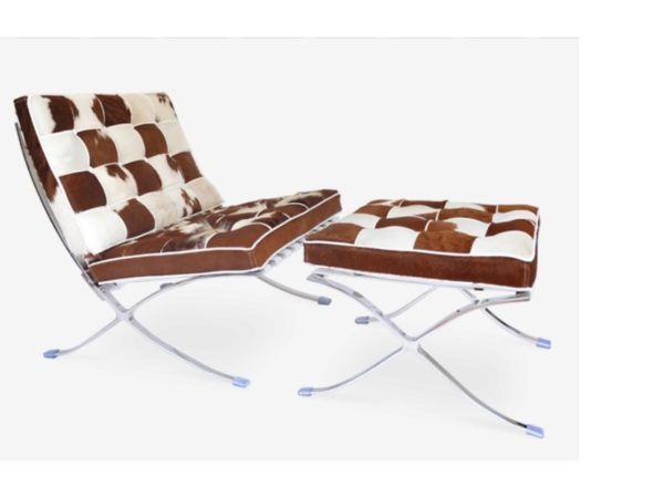chaise et ottoman barcelona marron blanc 20211112230254