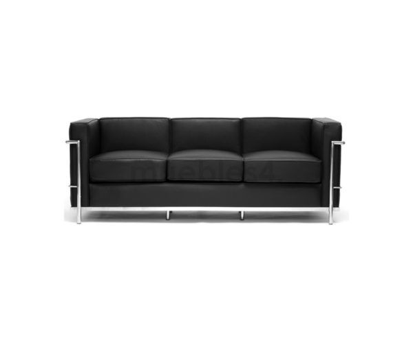 sofa lc2 le corbuser 3 plazas piel 1579 E. italiana 600x500 1