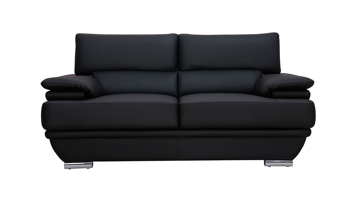 sofa cuero diseno dos plazas con cabeceros ajustables negro ewing 23225 62fe033502a7b 1200 675 1