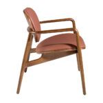 4118 silla polipiel madera nogal chair angel cerda 2