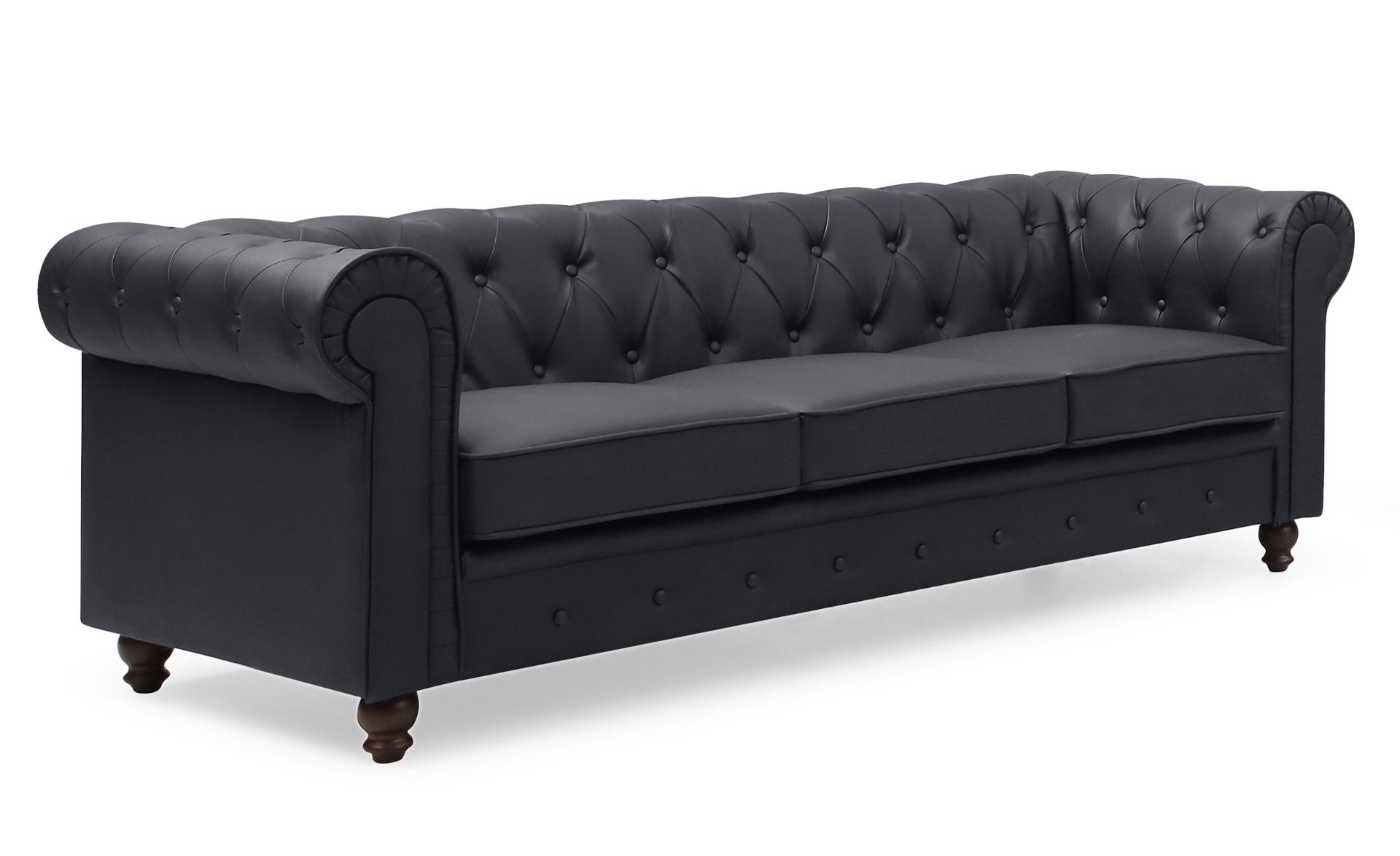 chesterfield a6053 simili noir biais