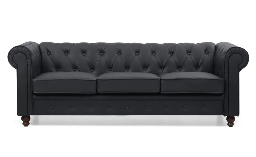 chesterfield a6053 simili noir face