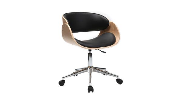 silla de escritorio negro y madera clara con ruedas bent 32606 5bea9265c446f 1200 675