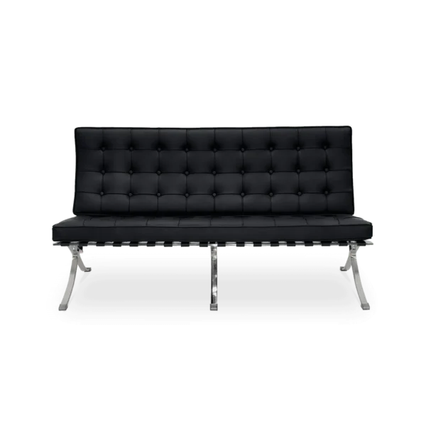 sofa barcelona mies van der rohe 2 plazas piel italiana negro 2 2048x2048
