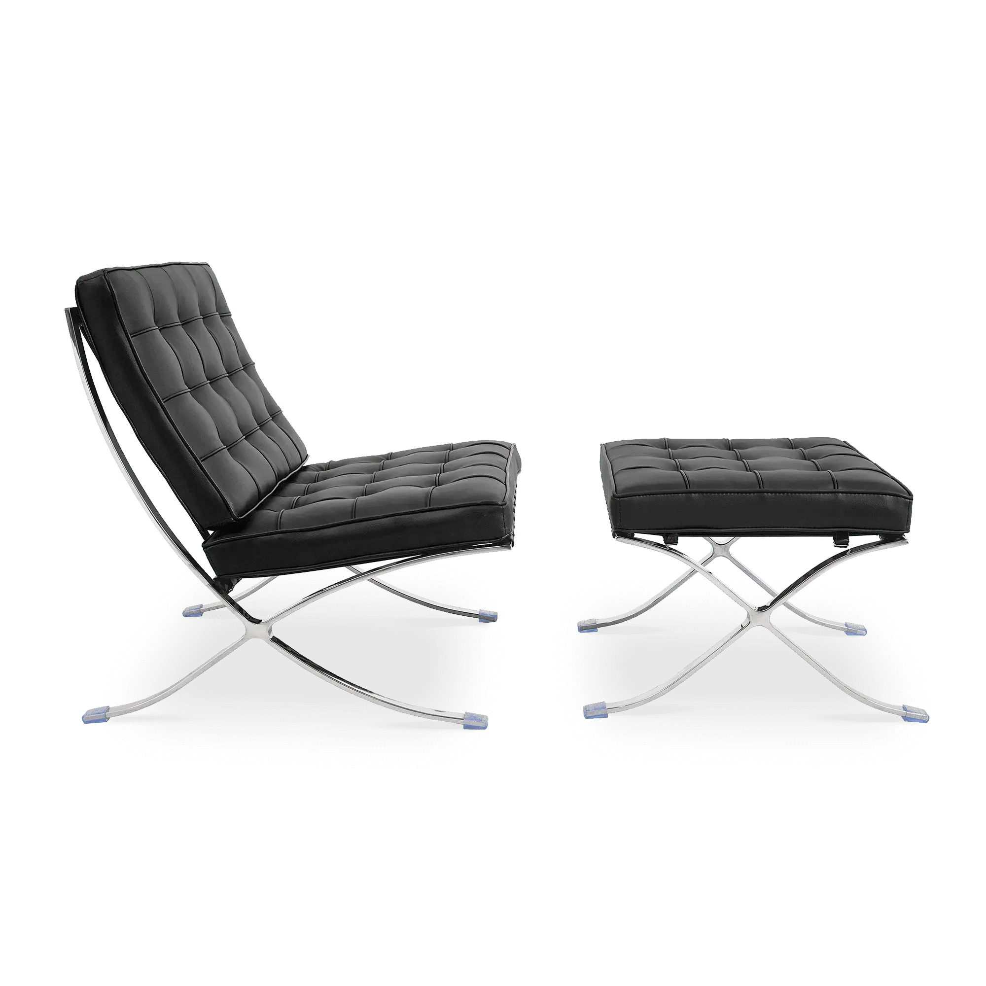silla barcelona piel con ottoman negro 2 2048x2048