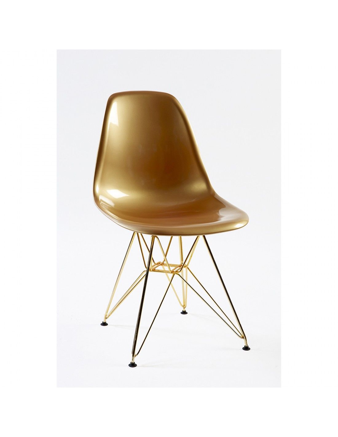 130 G silla dorada pata metal dorado