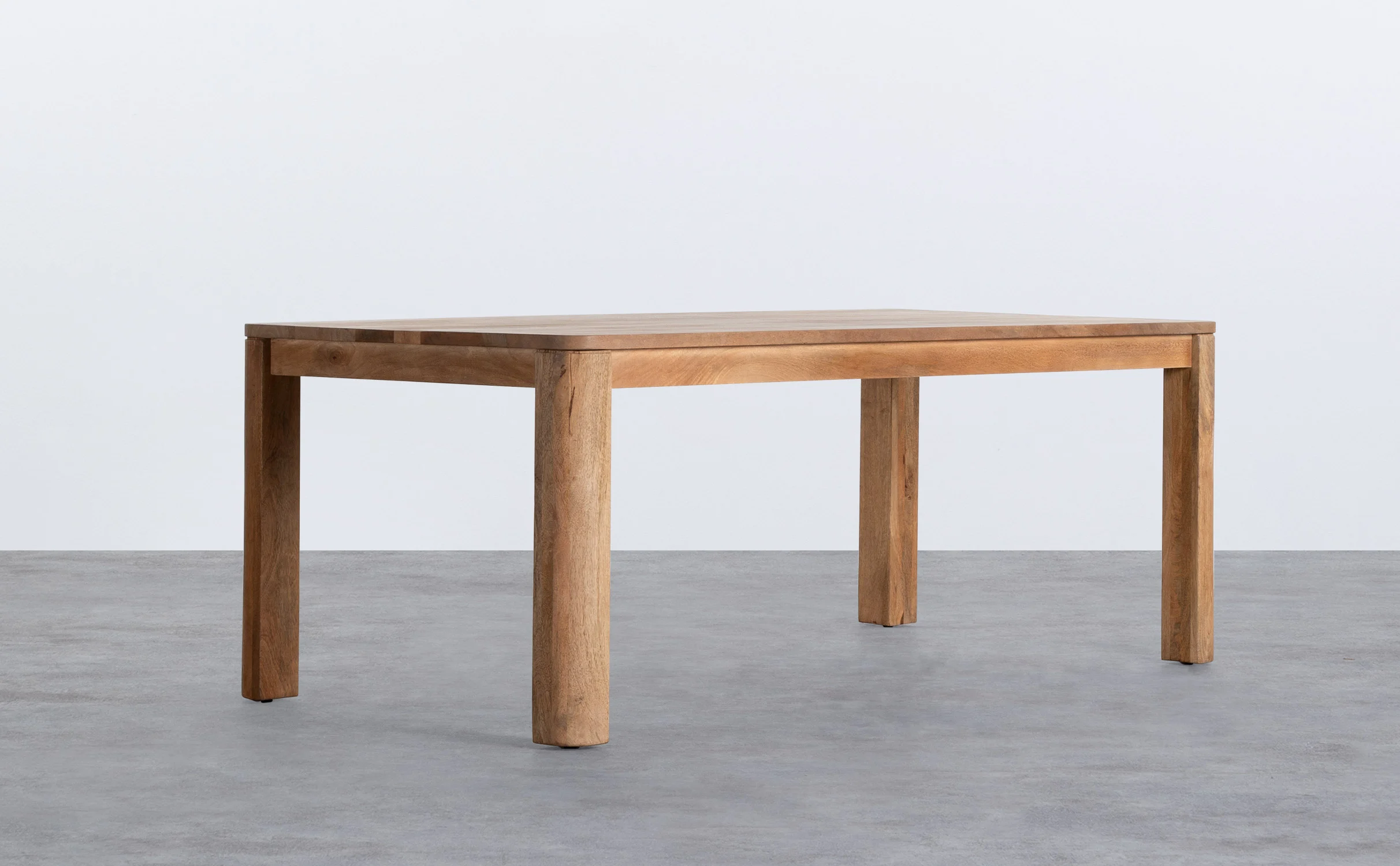 mesa de comedor rectangular de madera de mango 200x100 cm valde (2)
