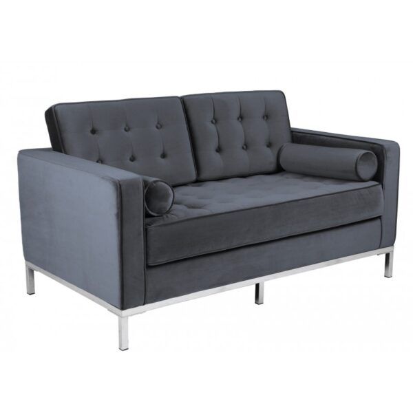 sofa arles 2 plazas tejido velvet gris (2)