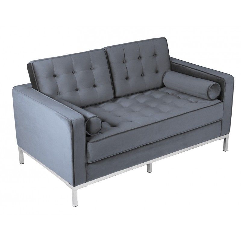 sofa arles 2 plazas tejido velvet gris (3)
