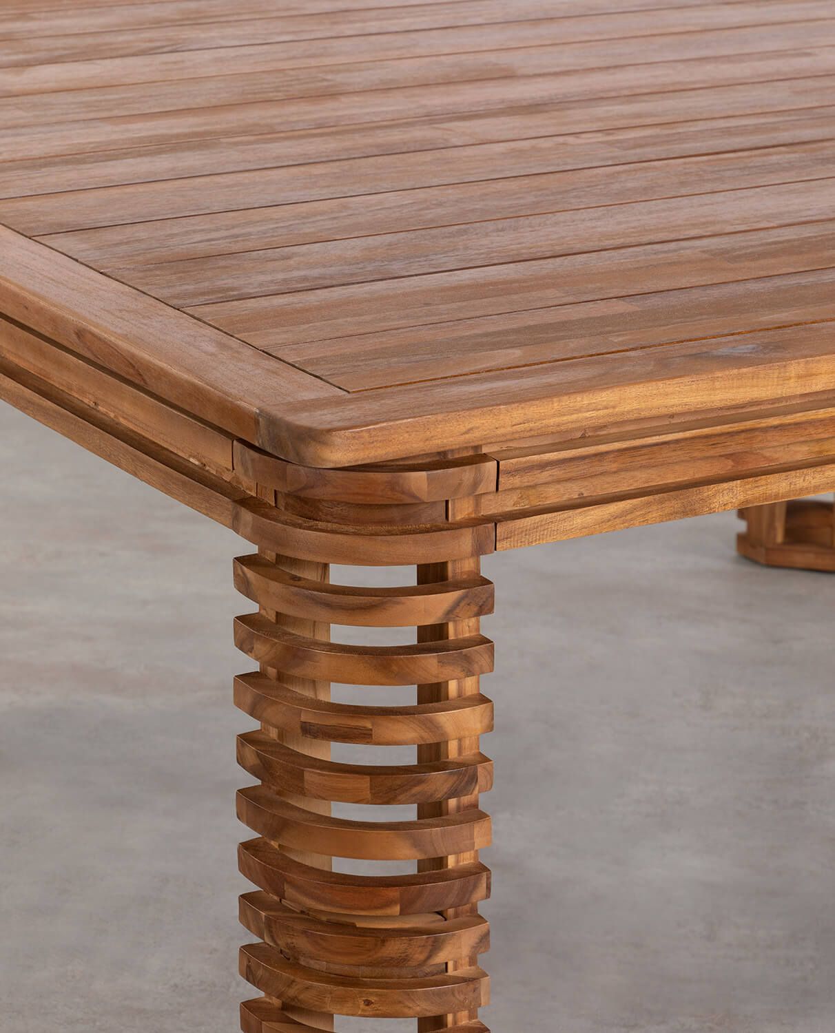 mesa de jardin cuadrada 160 cm de madera de acacia hazan (1)