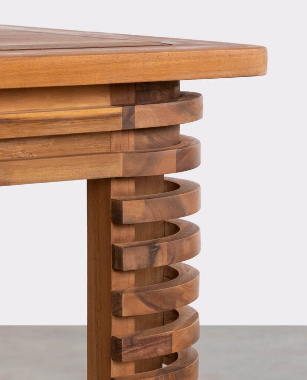 mesa de jardin cuadrada 160 cm de madera de acacia hazan (3)