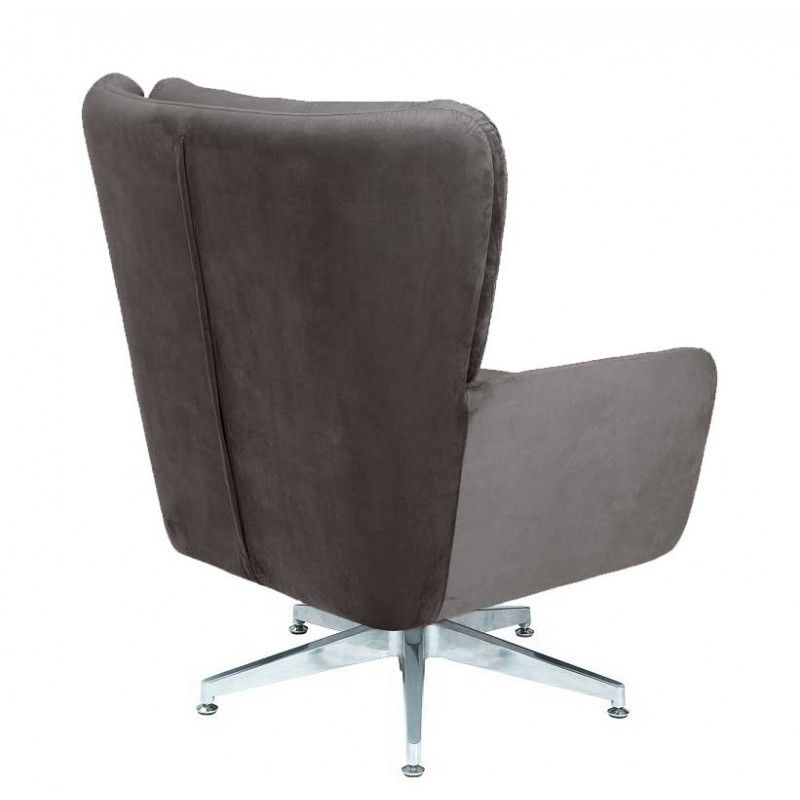 sillon becquer giratorio regulable tapizado velvet gris (4)