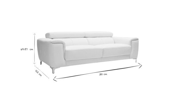 sofa cuero de bufalo diseno tres plazas con cabeceros relax blanco nevada 23190 65cb6f193b528 1200 675