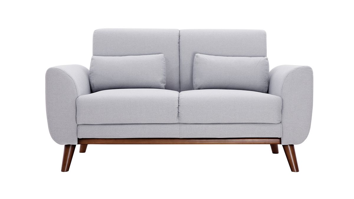 sofa nordico 2 plazas de tejido gris claro y madera oscura ektor 52252 64253915860a2 1200 675