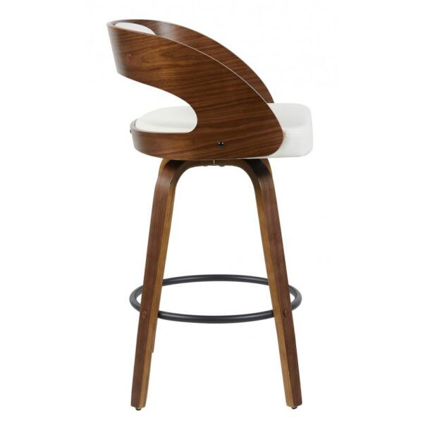taburete loarre madera similpiel blanca (2)