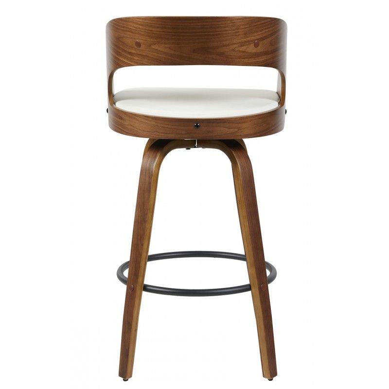 taburete loarre madera similpiel blanca (3)
