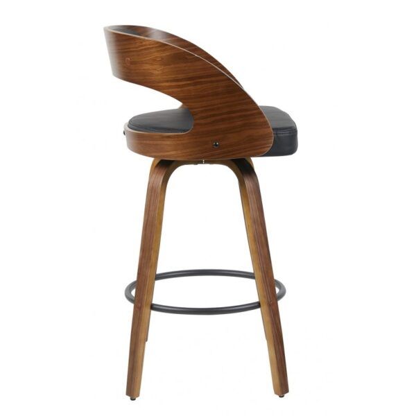taburete loarre madera similpiel negra (2)