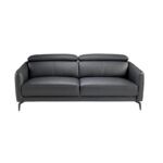 6058 sofa 2 plazas moderno piel negro acero negro sofa angel cerda 03 01 escaled