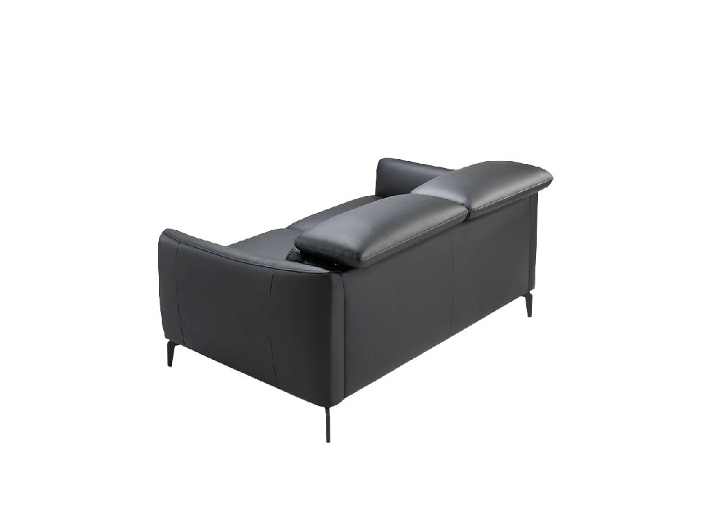 6058 sofa 2 plazas moderno piel negro acero negro sofa angel cerda 04 01 escaled