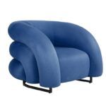 sillon karlovy tapizado velvet azul