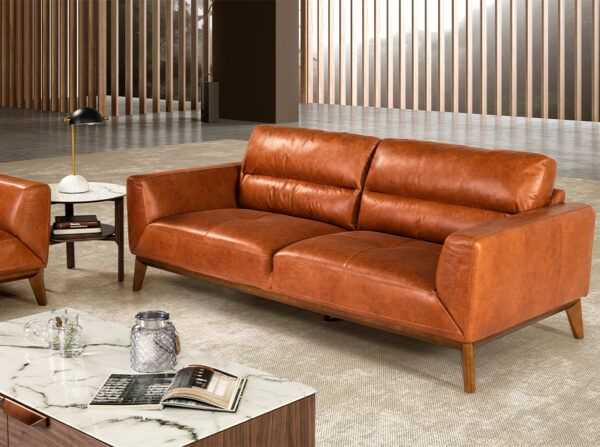 6047 sofa 3 plazas piel marron nogal sofa angel cerda aA1