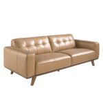 6120 sofa 3 plazas moderno piel arena capitone nogal sofa angel cerda 1