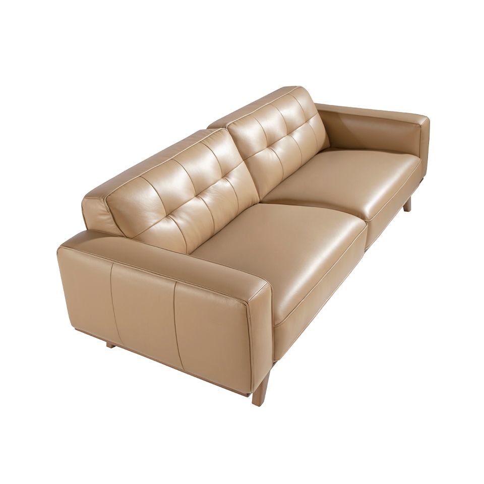 6120 sofa 3 plazas moderno piel arena capitone nogal sofa angel cerda 4