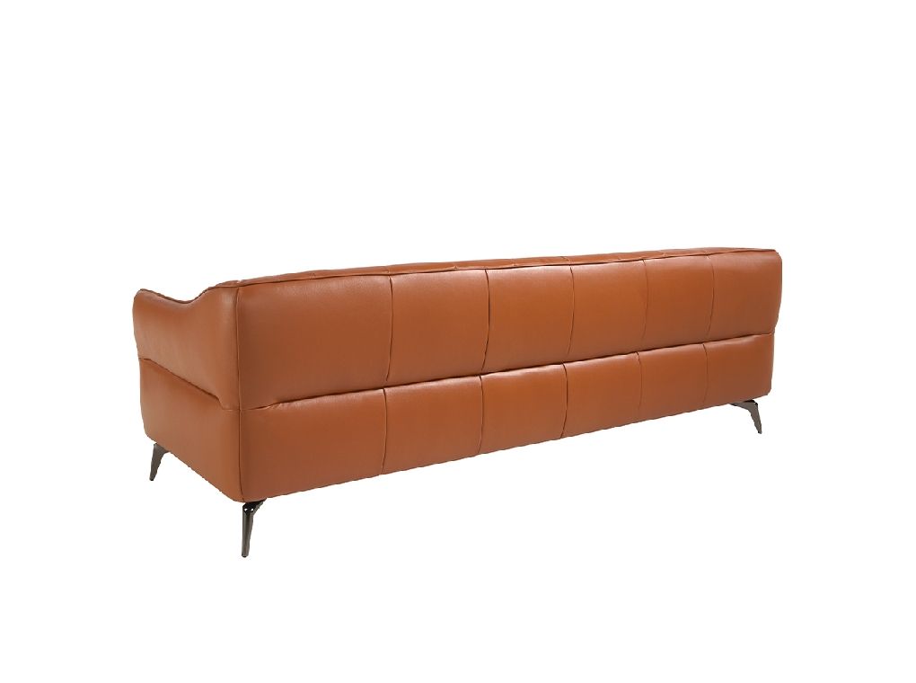 6169 sofa 3 plazas piel marron acero angel cerda 4 escaled