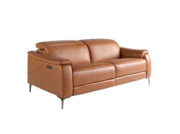 6181 sofa 3 plazas piel marron acero sofa angel cerda 1P escaled