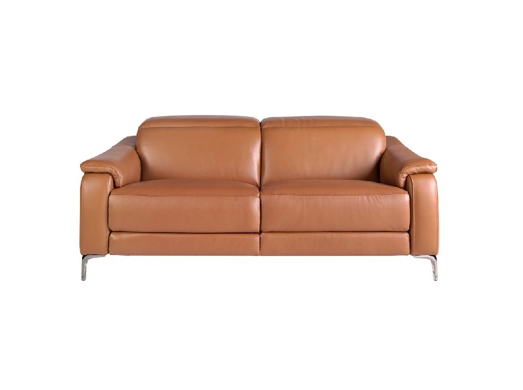 6181 sofa 3 plazas piel marron acero sofa angel cerda 3F escaled