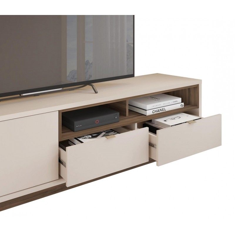 mueble tv isis blanco roto y nogal 218 cms (1)