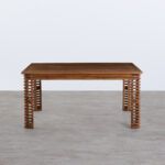 mesa de jardin cuadrada 160 cm de madera de acacia hazan