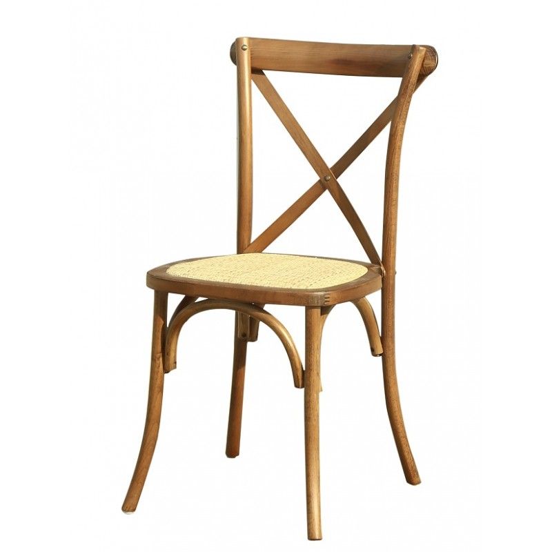 silla cross sx madera de haya nogal asiento de ratan