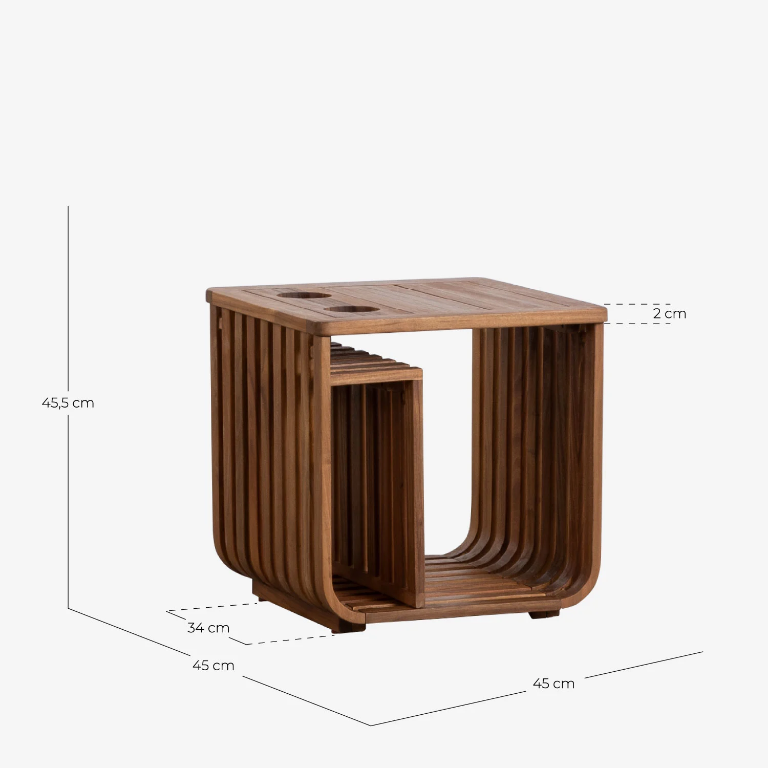 tumbona y mesa auxiliar de madera de acacia hazan (2)