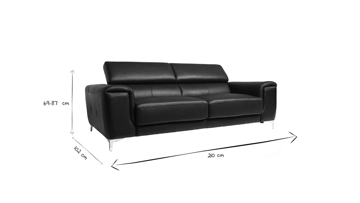 sofa cuero de bufalo diseno tres plazas con cabeceros relax negro nevada 33779 65cb6f3258703 1200 675