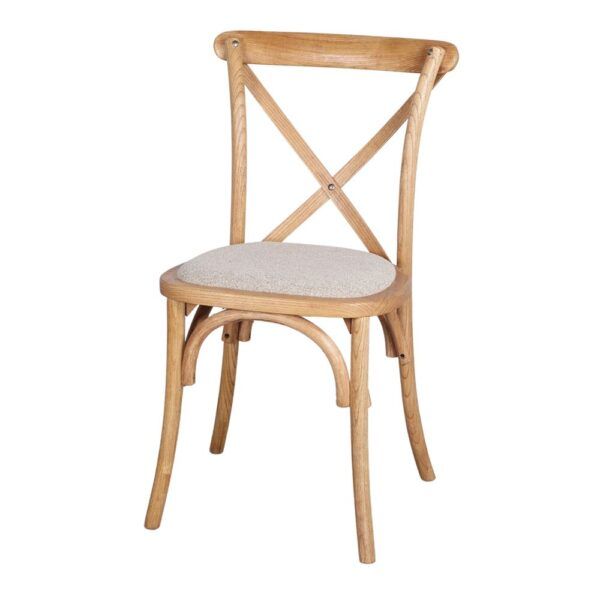 silla madera tapizada lotus natural 1