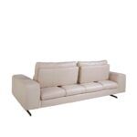 6142 sofa 3 plazas piel taupe acero negro sofa angel cerda 6 escaled