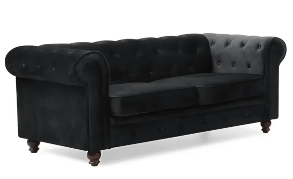 chesterfield a6052 velours noir biais