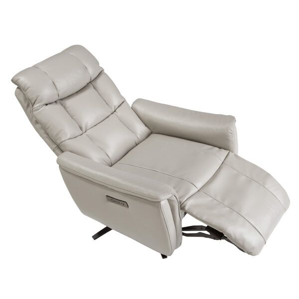 5114 sillon relax piel gris acero relax armchair angel cerda 5