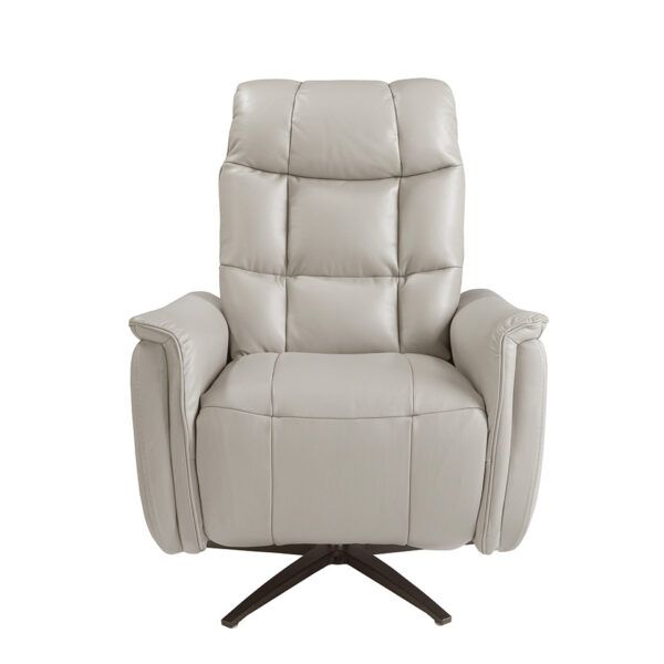 5114 sillon relax piel gris acero relax armchair angel cerda 3F