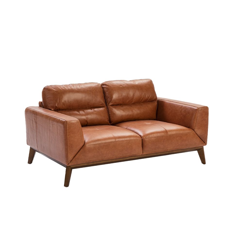 6046 sofa 2 plazas piel marron nogal sofa angel cerda 1 1