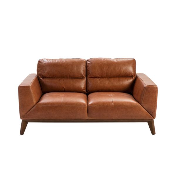 6046 sofa 2 plazas piel marron nogal sofa angel cerda 2