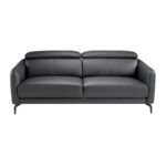 6059 sofa 3 plazas moderno piel negro acero negro sofa angel cerda 03 01 escaled